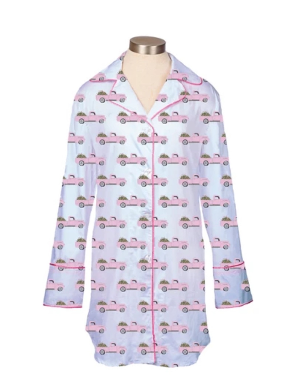 Toss Designs Pink Truck Christmas Pajama Top L-  XL size
